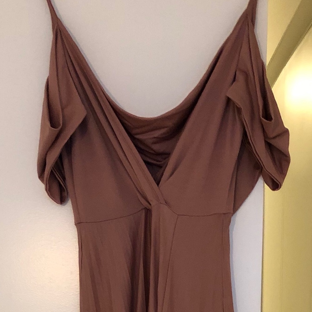 ASOS pink blush long dress